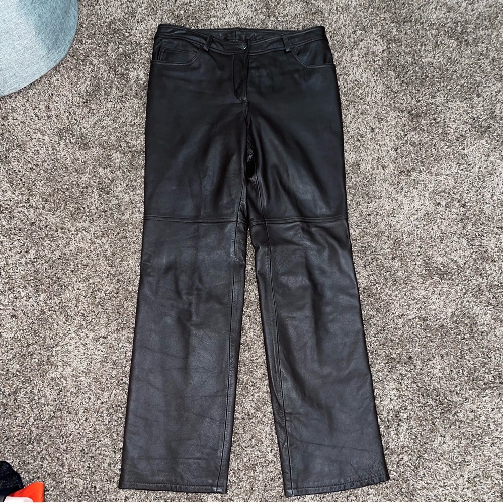 Brown Leather Pants